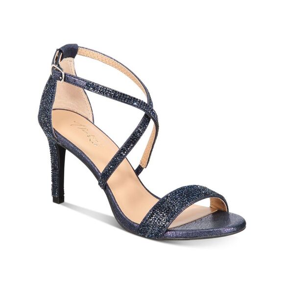 THALIA SODI Shoes - NWT THALIA SODI Womens Navy Rhinestone Darria Stiletto Sandals 7.5 W